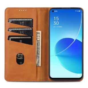 Étui Oppo Reno 6 5G portefeuille AZNS simili cuir