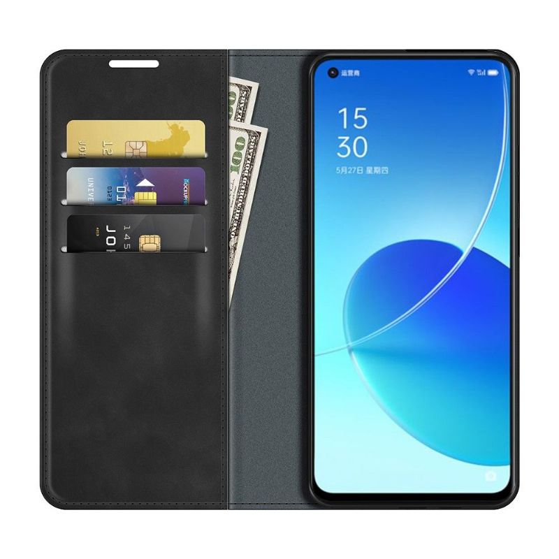 Étui Oppo Reno 6 5G simili cuir fonction stand