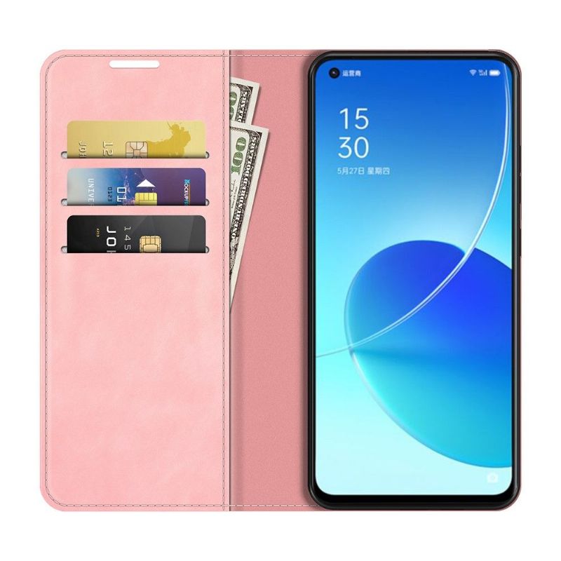 Étui Oppo Reno 6 5G simili cuir fonction stand