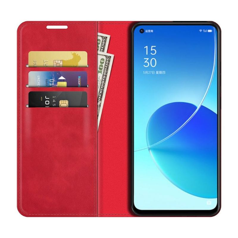 Étui Oppo Reno 6 5G simili cuir fonction stand