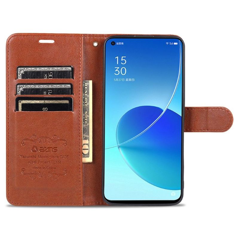 Housse Oppo Reno 6 5G AZNS simili cuir