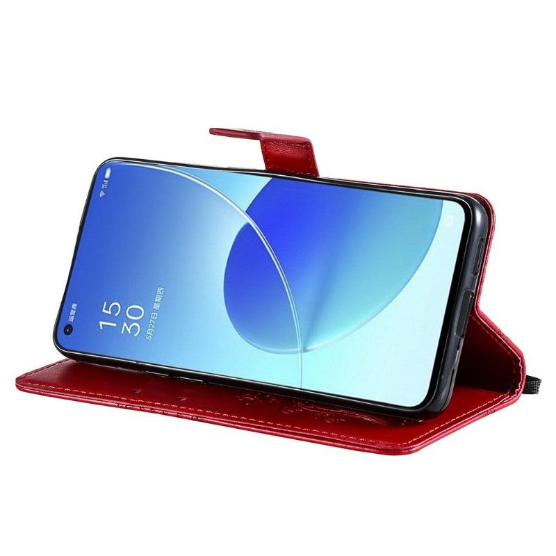 Housse Oppo Reno 6 5G Papillons fonction support