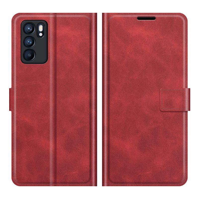 Housse Oppo Reno 6 5G portefeuille style cuir