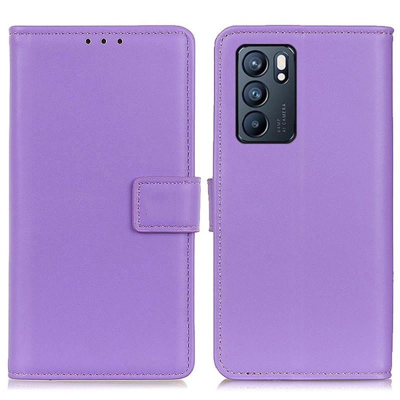 Housse Oppo Reno 6 5G simili cuir basique