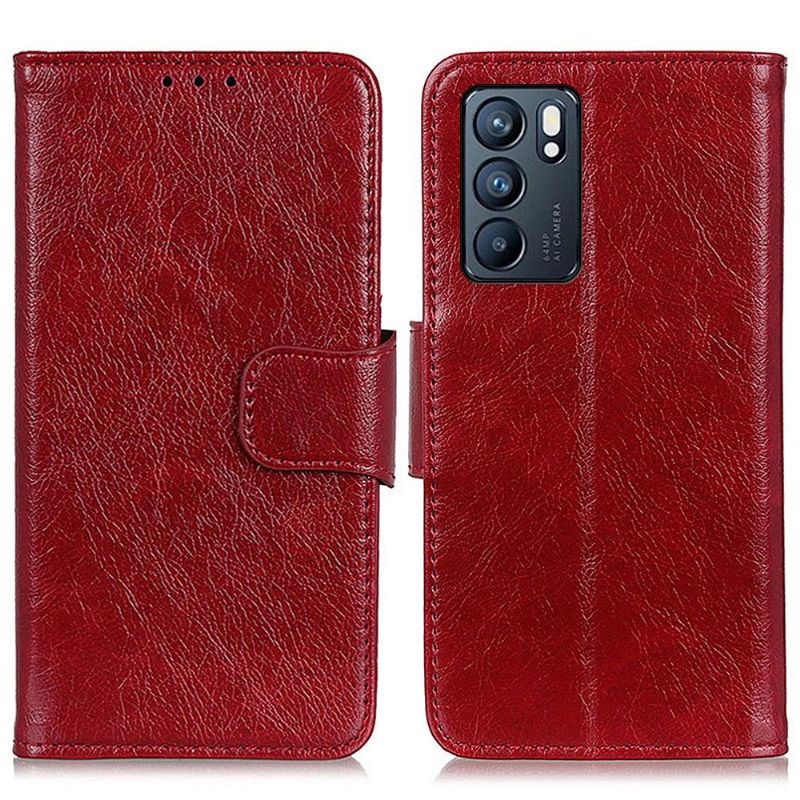 Housse Oppo Reno 6 5G Style Cuir Vieilli