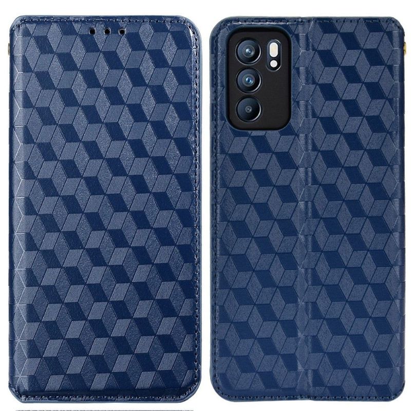 Oppo Reno 6 5G - Housse flip cover design géométrie