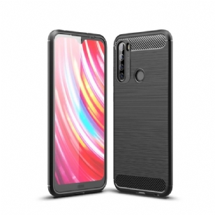 Xiaomi Redmi Note 8T - Coque gel brossé carbone - Noir