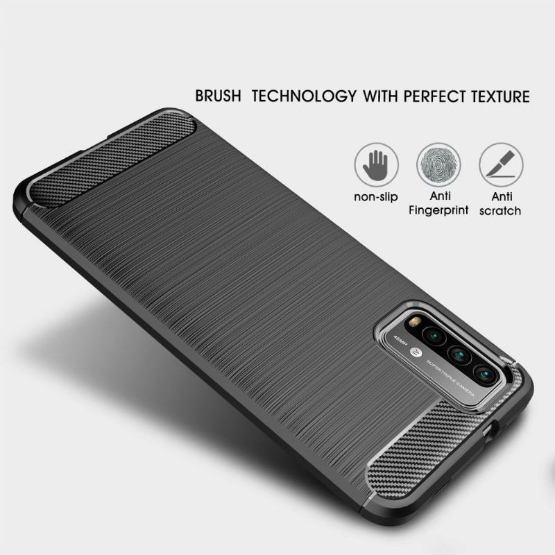 Coque Xiaomi Poco M3 Flexible Effet Brossé