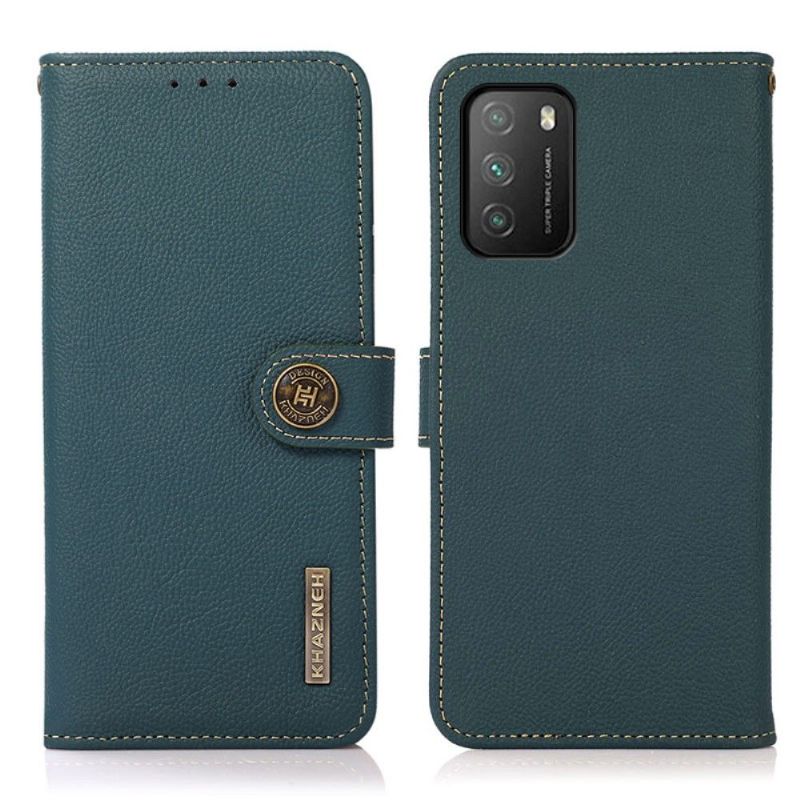 Housse Xiaomi Poco M3 KHAZNEH Classic en cuir