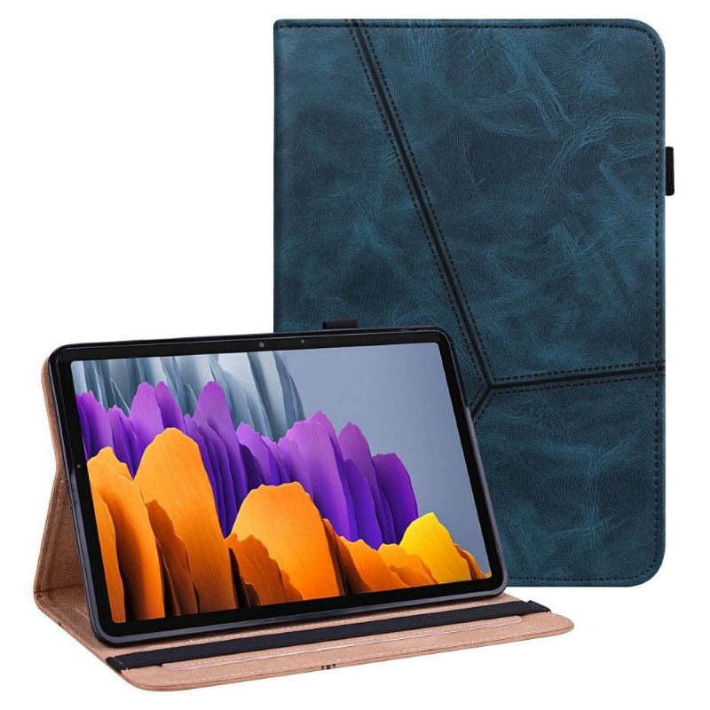 Housse Samsung Galaxy Tab S7 Lines Effet Cuir