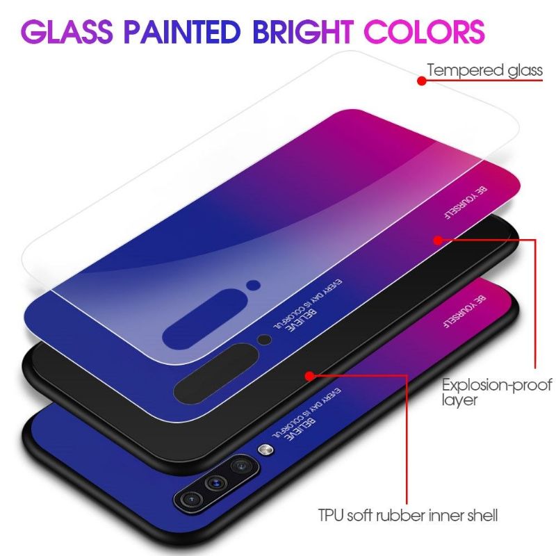 Samsung Galaxy A50 - Coque dégradé de couleurs