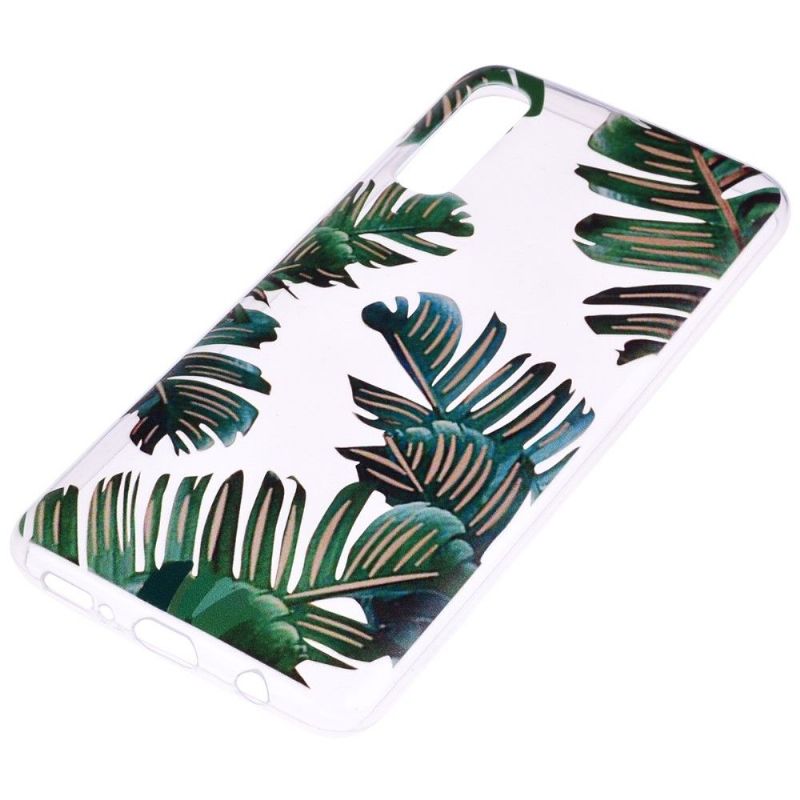 Samsung Galaxy A50 - Coque feuilles vertes