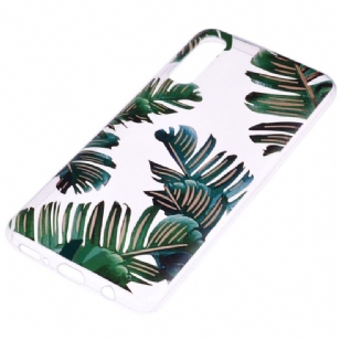 Samsung Galaxy A50 - Coque feuilles vertes