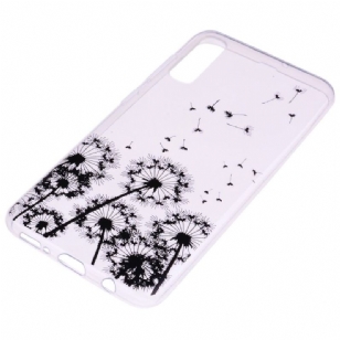 Samsung Galaxy A50 - Coque transparente motifs pissenlits