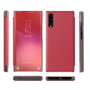 Samsung Galaxy A50 - Flip cover fibre de carbone