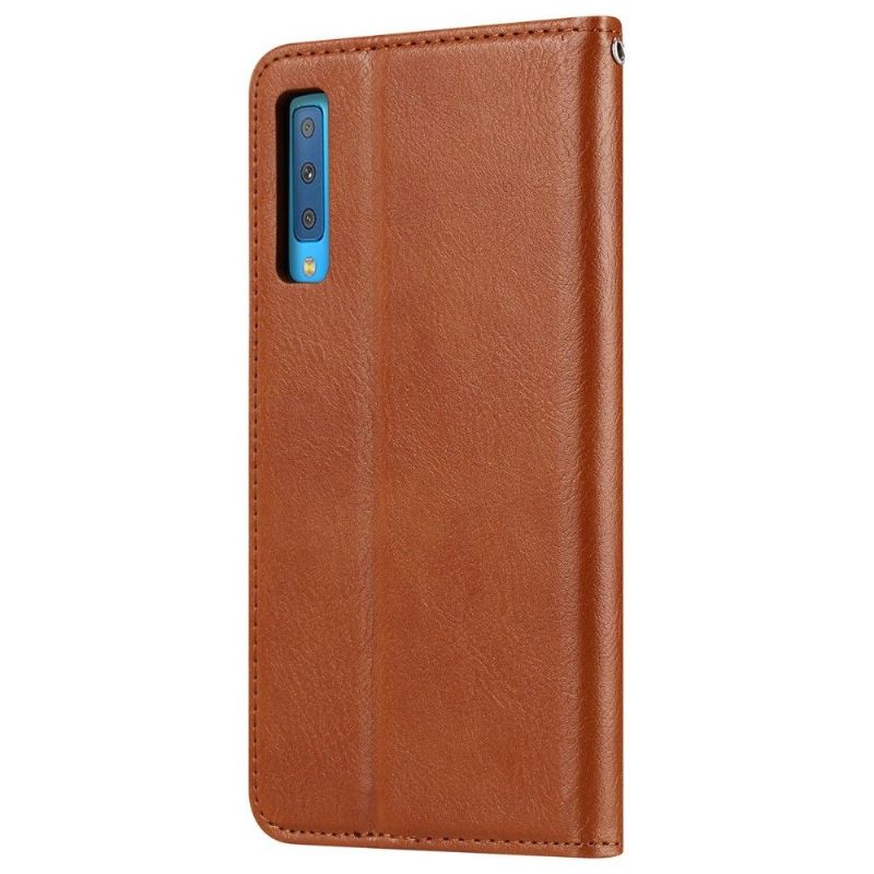 Samsung Galaxy A50 - Housse porte cartes cuir stand case