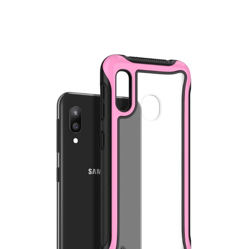 Coque Samsung Galaxy A20e transparente contour en couleur