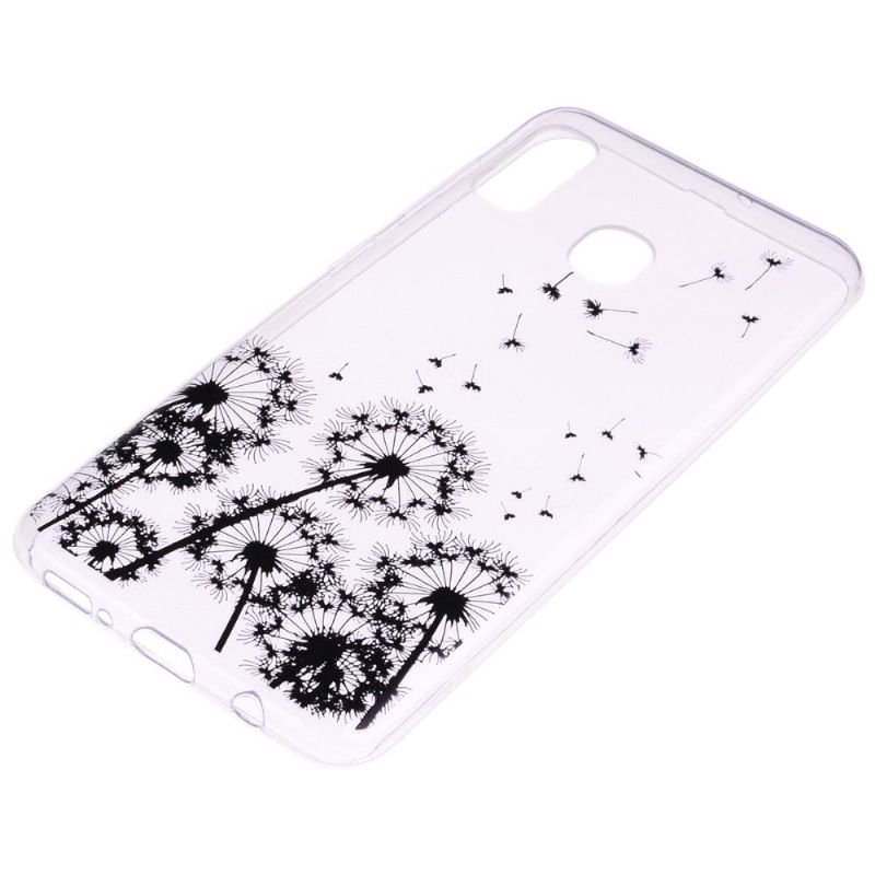 Samsung Galaxy A20e - Coque transparente motifs pissenlits