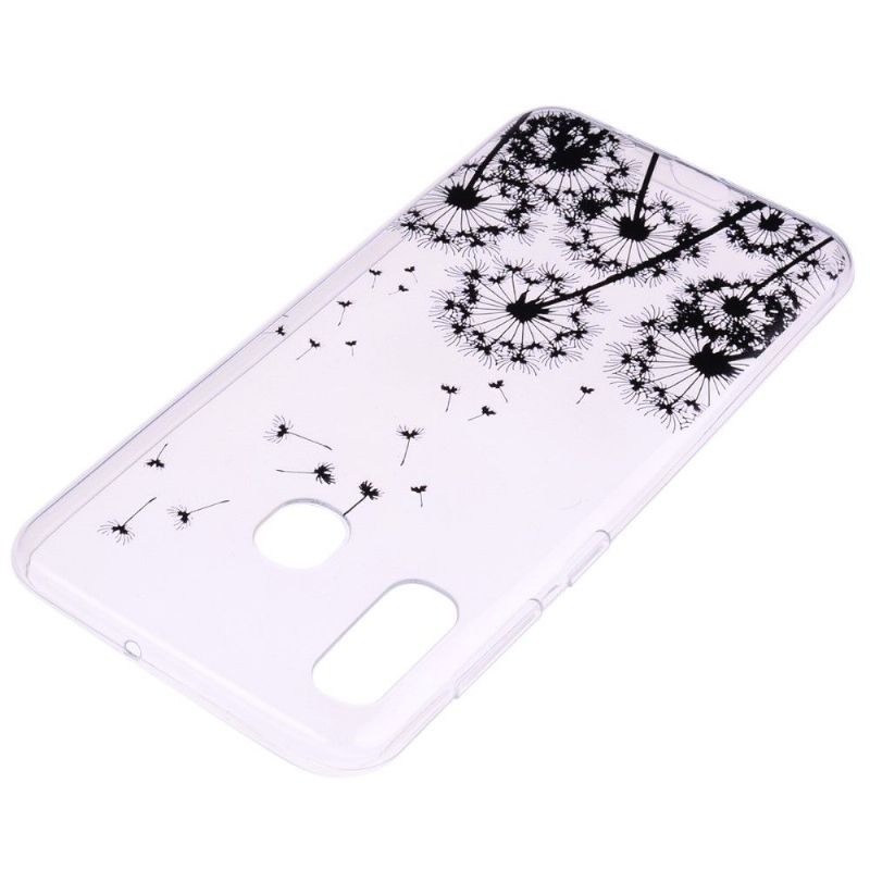 Samsung Galaxy A20e - Coque transparente motifs pissenlits