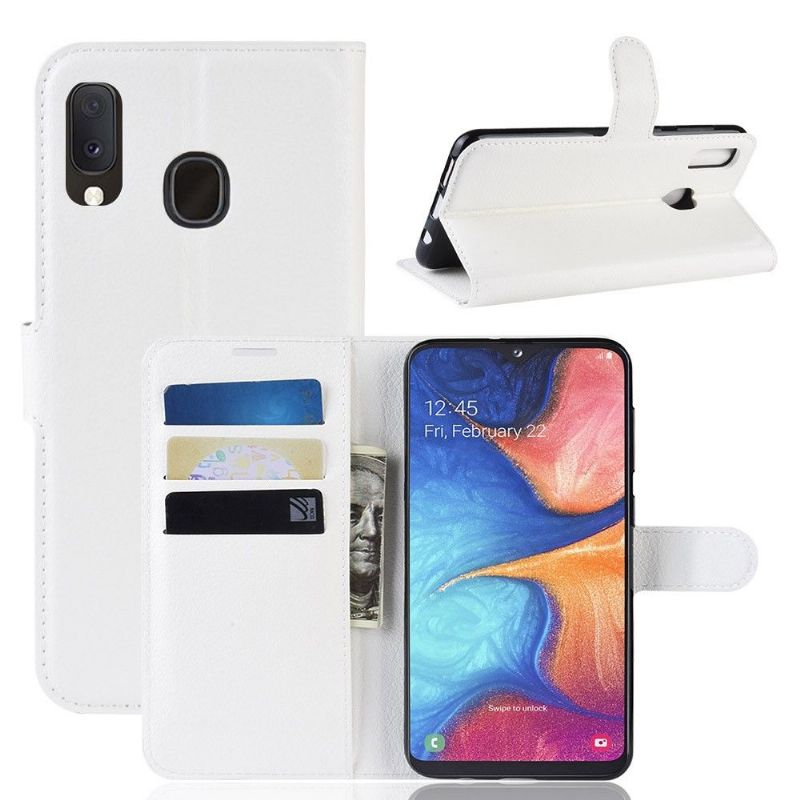 Samsung Galaxy A20e - Étui style cuir portefeuille