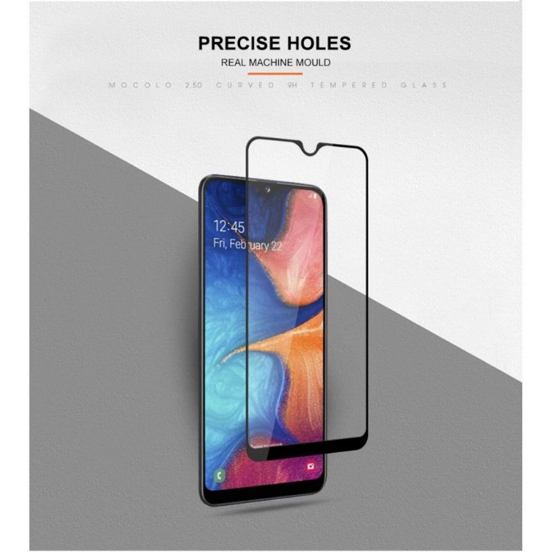 Samsung Galaxy A20e - Protection d’écran en verre trempé full size - Noir