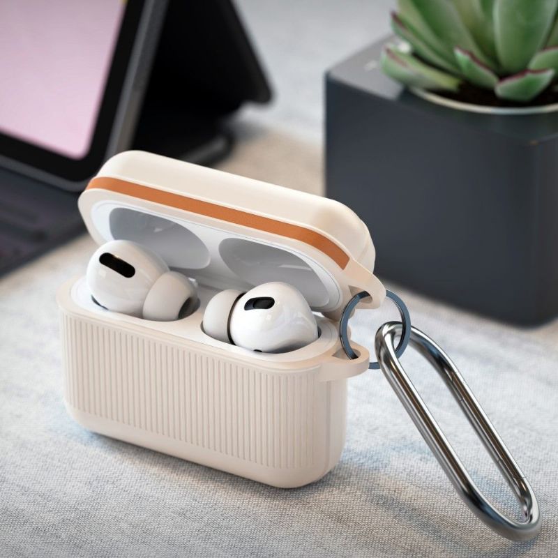 Protection coque AirPods 3 Suitcase avec mousqueton