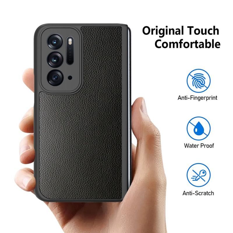 Coque Oppo Find N Style Cuir Litchi avec Protecteur Écran