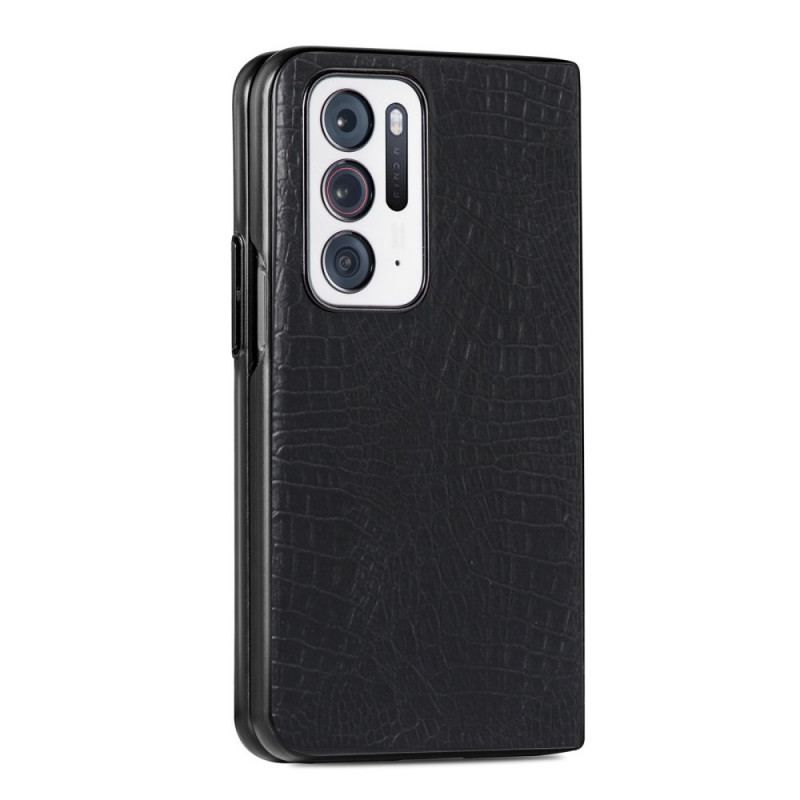 Coque Oppo Find N Style Peau de Crocodile