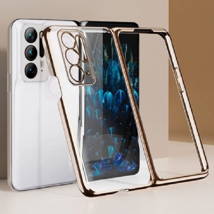 Coque Oppo Find N Transparente avec Cadre Avant Métal