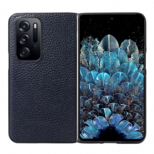 Coque Oppo Find N Véritable Cuir litchi Design