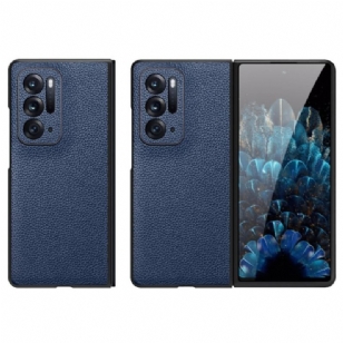 Coque Oppo Find N Véritable Cuir litchi Premium