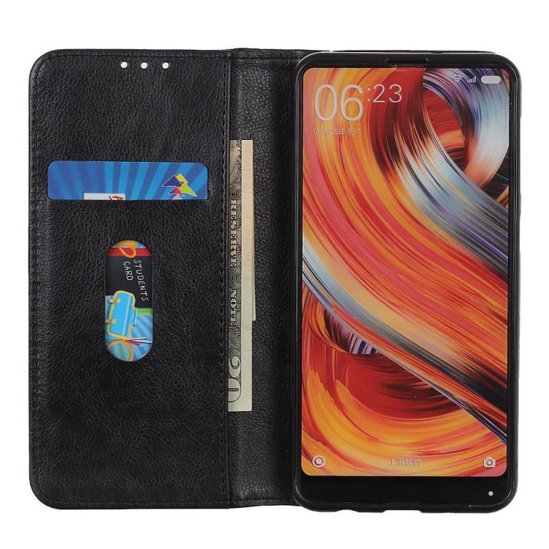 Flip Cover Xiaomi Redmi Note 12 Pro Plus Cuir Litchi Fendu