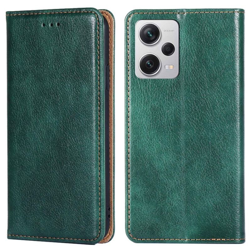 Flip Cover Xiaomi Redmi Note 12 Pro Plus Simili Cuir Coutures