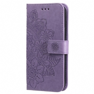 Housse Xiaomi Redmi Note 12 Pro Plus Fleur Mandala à Lanière