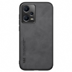 Coque Xiaomi Redmi Note 12 Pro/Poco X5 Pro 5G Cuir Effet Cuir X&E