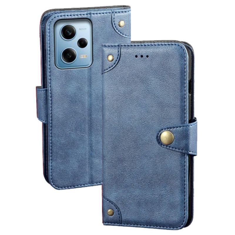 Housse Xiaomi Redmi Note 12 Pro/Poco X5 Pro 5G Bouton Magnétique