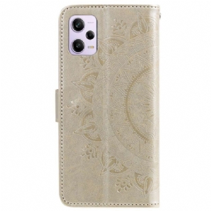 Housse Xiaomi Redmi Note 12 Pro/Poco X5 Pro 5G Mandala Soleil avec Lanière