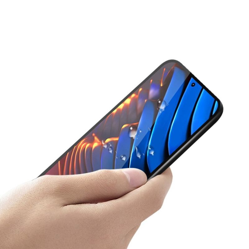 Protection en verre trempé Contour Noir pour Poco X5 Pro 5G PINWUYO