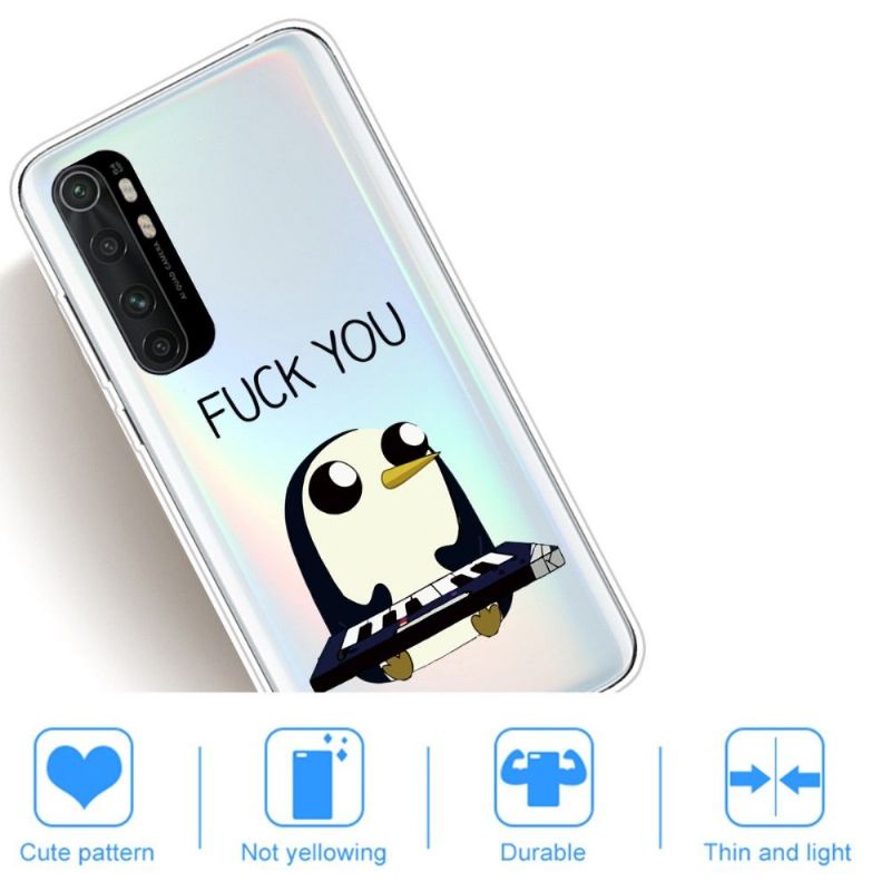 Coque Xiaomi Mi Note 10 Lite Pingouin Piano