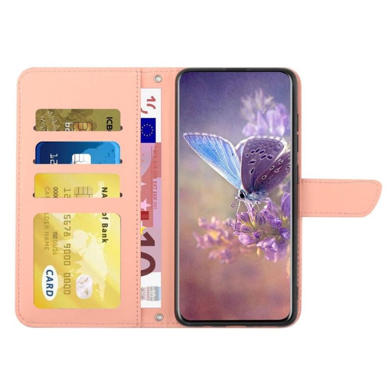 Housse OnePlus Nord 2T 5G Illustration Papillon et Fleurs Lanière