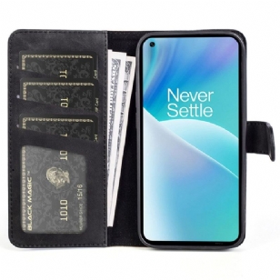 Housse OnePlus Nord 2T 5G Stand Folio Bicolore