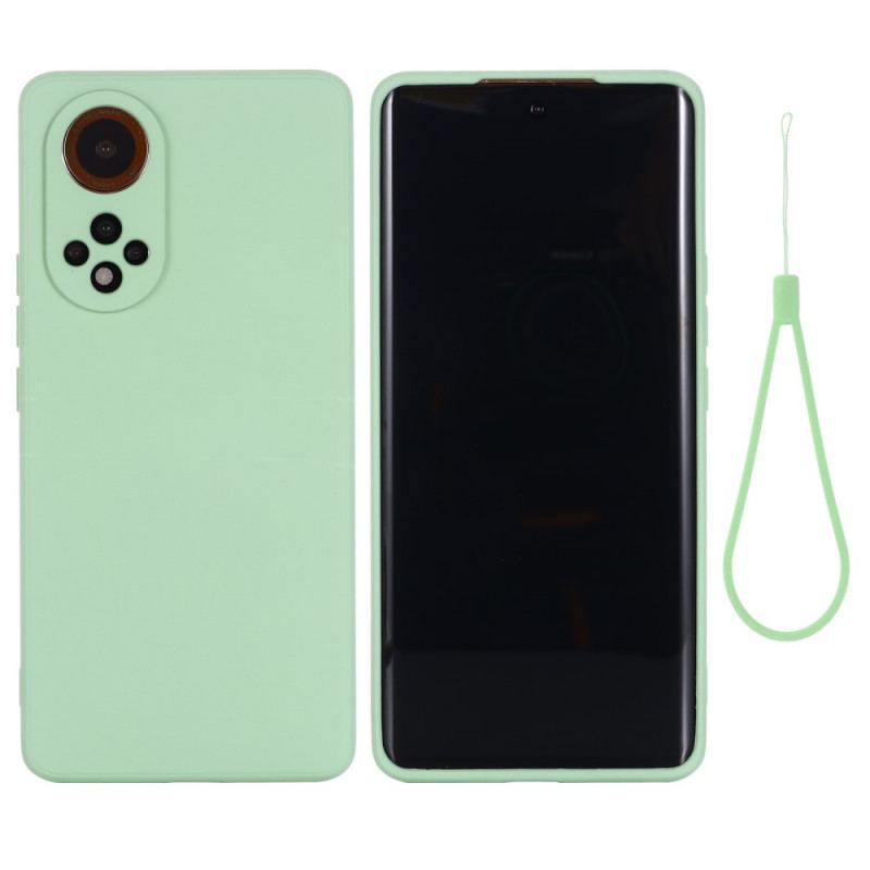 Coque Honor 50 / Huawei Nova 9 Silicone Liquide Avec Lanière