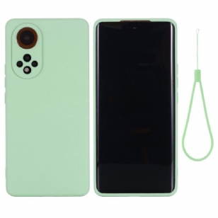 Coque Honor 50 / Huawei Nova 9 Silicone Liquide Avec Lanière