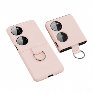 Coque Huawei P50 Pocket Anneau en Métal