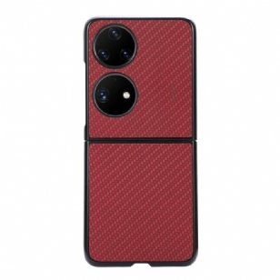 Coque Huawei P50 Pocket Fibre Carbone Texturée