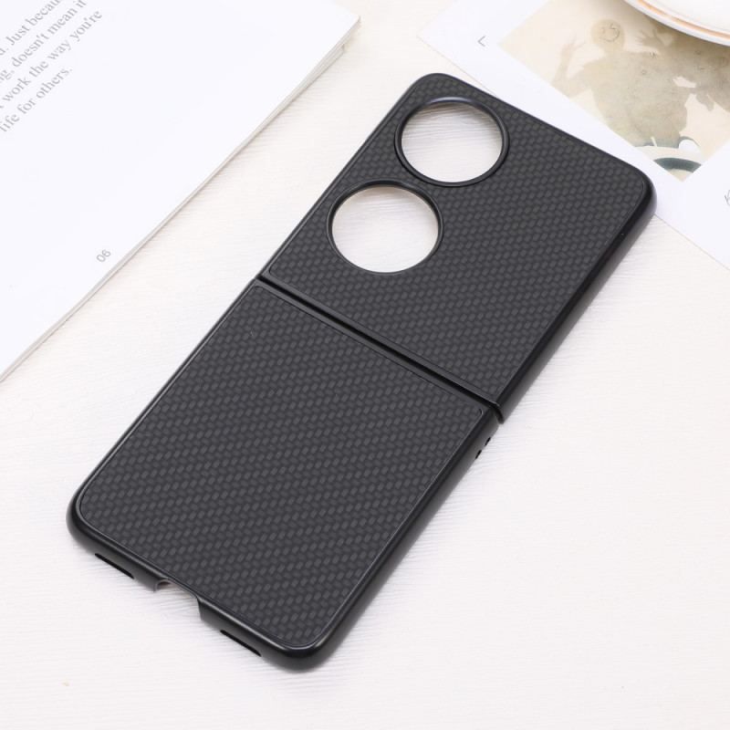 Coque Huawei P50 Pocket Fibre Carbone Texturée