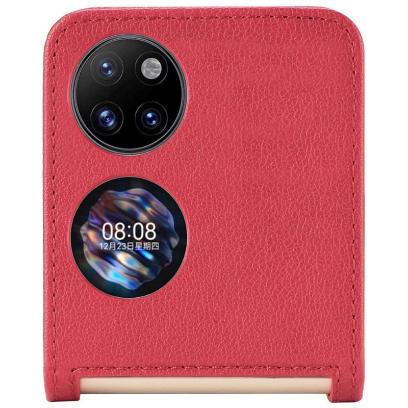 Coque Huawei P50 Pocket Texture Cuir Porte Carte