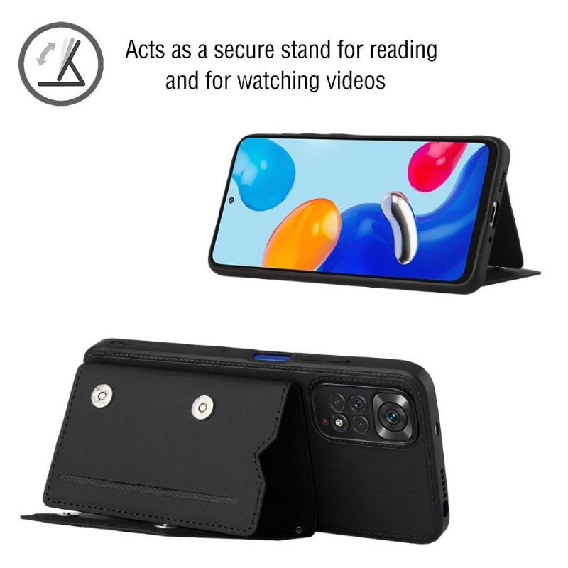 Coque Xiaomi Redmi Note 11 / 11S AUDE sangle multi compartiments