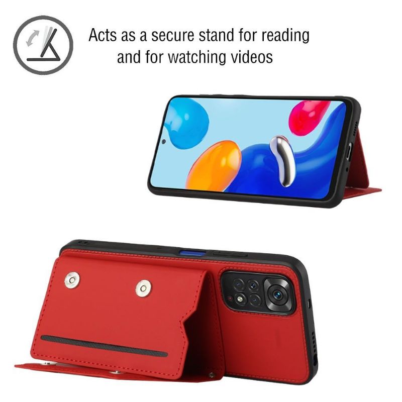 Coque Xiaomi Redmi Note 11 / 11S AUDE sangle multi compartiments