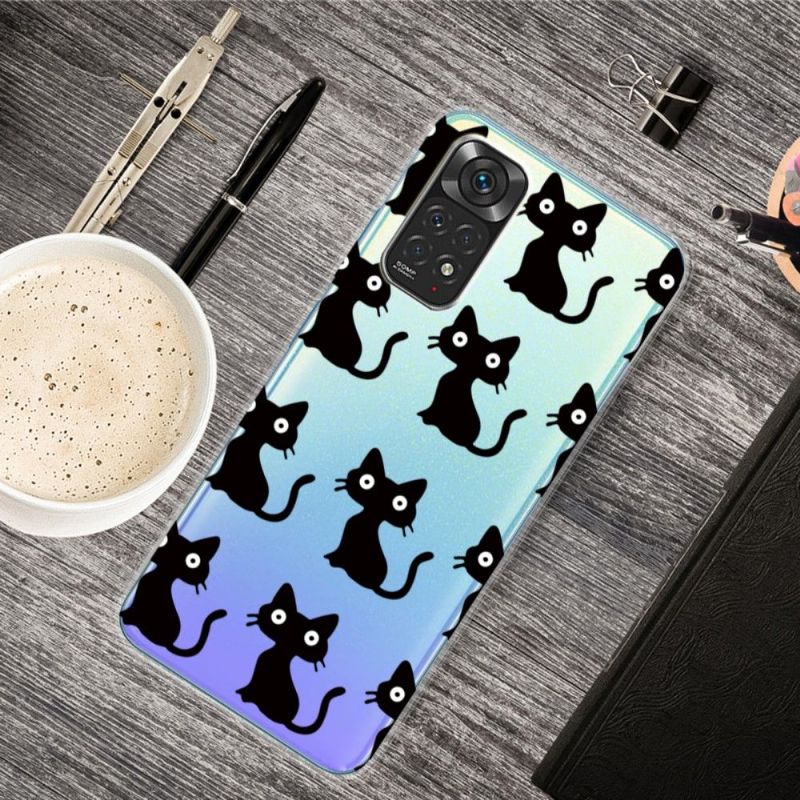 Coque Xiaomi Redmi Note 11 / 11S Chats Noirs